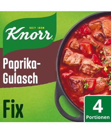Knorr Fix Paprika Goulash Seasoning Mix - 4 Portions of Natural Ingredients for Delicious Meat Dishes | International Shipping Available - Buy Online on SooperMarket.com