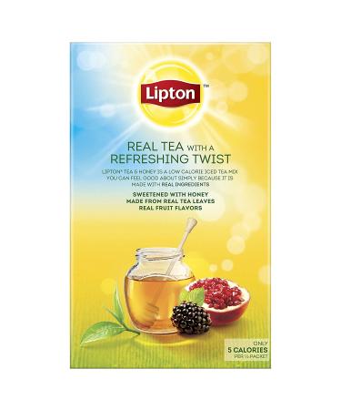 Lipton To-Go Packets Green Tea & Honey Iced Tea Blackberry Pomegranate 10 Packets x 6 - Refreshing Flavors on the Go - Buy Online on SooperMarket.com