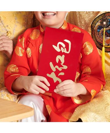 Folpus Chinese Lunar New Year Red Envelope Red Pocket Traditional Hongbao Hong Bao Wedding Red Packet for Wedding New Year Dowry - Buy Online on SooperMarket.com