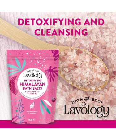Himalayan Bath Salts by Lavology - 5kg Pack - All Natural Ingredients - Detoxify, Cleanse, Purify - Buy Online on SooperMarket.com