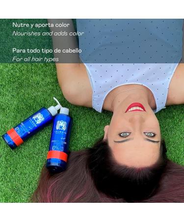 V quer Professional Power Color Mask Dyed Hair Vegan and Sulfate (Violet) Hair Colour Enhancer - 275ml - Buy Online on SooperMarket.com
