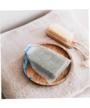 Baluue 8pcs Soap Mesh Bag Cleansing Foaming Net Face Cleansing Shower Soap Saver Soap Bag Fabric Sky-blue - Buy Online on SooperMarket.com