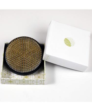 Wazakura Ikebana Kenzan Japanese Flower Holder  Made in Japan  Floral Arranging Pin Frog  Round - 3-1/4(80mm) Brass - Buy Online on SooperMarket.com
