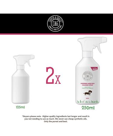 Detangling Dog Perfume Spray 250ml | Leaves Dog Coat Detangled and Super Shiny | A Great Long Lasting Dogs Hypoallergenic Grooming Cologne | Citrus Eucalyptus Lemongrass Essential Oils Scents - Buy Online on SooperMarket.com