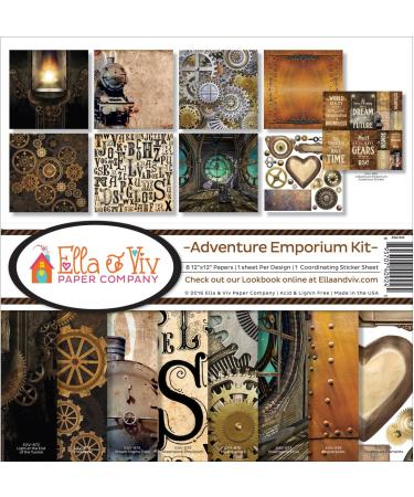 Ella & Viv Adventure Emporium Scrapbook Collection Kit - EAV-924 by Reminisce - Buy Online on SooperMarket.com