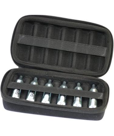 Maoershan 12g CO2 Cartridge Holder Case for Air Rifle & Pistol - Fits Crosman, Umarex, Daisy, Leland - Airsoft Pellet Gun Refill Accessories - Buy Online on SooperMarket.com