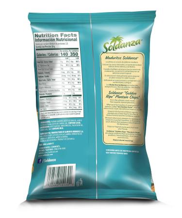 Soldanza Maduritos Plantain Chips Ripe 2.5 oz (Pack of 24) - Delicious Snack Choice - Buy Online on SooperMarket.com