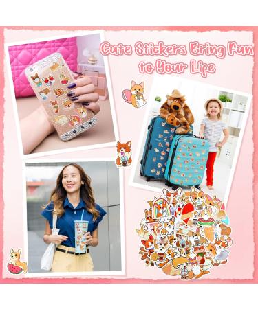 Corgi Makeup Set with Bag, Scrunchies, Stickers, Hair Bands - 59 Pcs | Cute Corgi Print Travel Cosmetic Accessories for Girls - Buy Online on SooperMarket.com