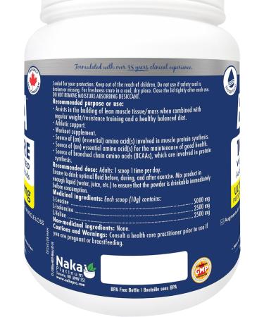 Naka Platinum BCAA Ultra Potency 10 000mcg 100% PURE Vegan + Fermented Branched Chain Amino Acids Increase Lean Muscle Mass Decrease Muscle Loss Reduce Muscle Soreness (500g) - Buy Online on SooperMarket.com