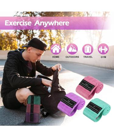 Jateka Fitness Bands Set | Resistance Hip Bands for Leg & Strength Training - 3 Pack for Effective Workouts - Buy Online on SooperMarket.com