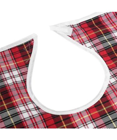 Adult Bib 3colors Adult Bib Washable Reusable Waterproof Dinning Aid Clothes Protector Clothing Protector with Optional Crumb Catcher and Vinyl Backing 17.7 * 29.5inch(Blue) - Buy Online on SooperMarket.com