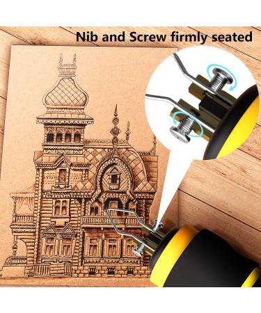 60W Wood Burning Kit with 24 Tips, Dual Pen Pyrography Tool for Teen Artists - Perfect Gift for Creative Teens | Black Grey - Buy Online on SooperMarket.com