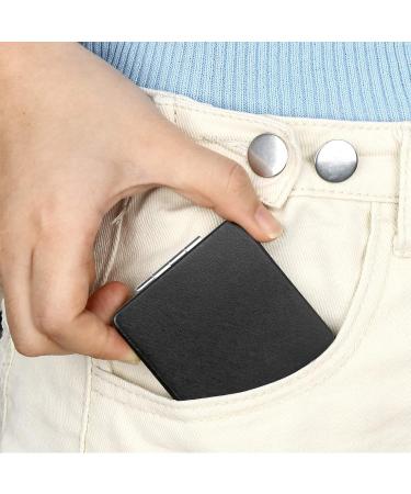 YTZJ Direct Premium Compact Makeup Mirror for Men Women and Girls Black Portable Travel Vanity Mirrors for Pocket Wallet Purse Handbag Foldable 2-Sided Magnifying Cosmetic Mirror - Buy Online on SooperMarket.com