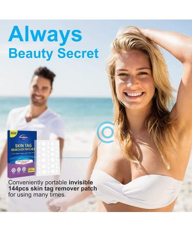 Skin Tag Remover Patches - 144Pcs | Safe & Painless Wart Removal for Face & Body - Buy Online on SooperMarket.com