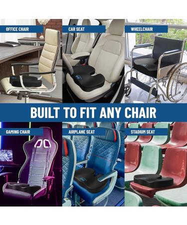 Everlasting Comfort Doctor Recommended Memory Foam Seat Cushions for Office Chairs - HSA FSA Eligible Tailbone Pain Relief Cushion  Sciatica & Back Support  Office Chair Cushion & Car Seat Cushion - Buy Online on SooperMarket.com