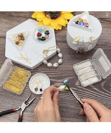 Seenimoe 300pcs 22 Gauge Silver Plated Eye Pins Set for Jewelry Making - 20/30/40/50mm Open Eye and Ball Pins for Earrings, Bracelets, and Pendants - Buy Online on SooperMarket.com