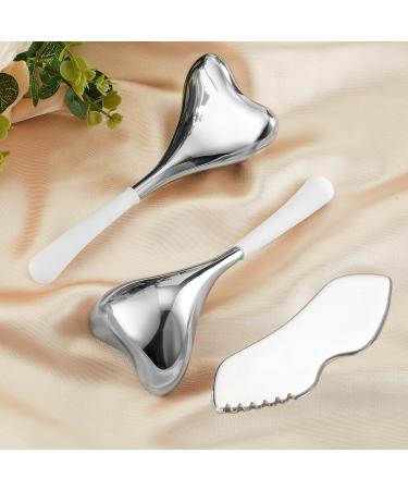 Buy Unbreakable Running Man Cryo Sticks - Stainless Steel Ice Globes & Gua Sha Facial Tools for Skin Tightening & Cooling Spa Treatment - Buy Online on SooperMarket.com