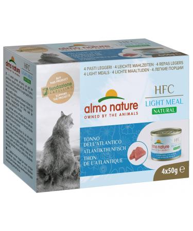Almo Nature Hfc Natural Light Meal Cat food for adult cats - Atlantic tuna 50 g x 4 pieces 200 g Atlantic tuna 1 piece (1 Pack)