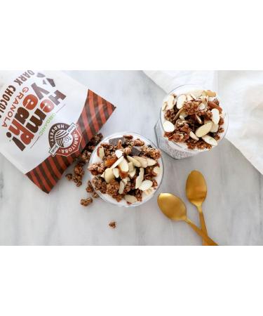 Manitoba Harvest Hemp Yeah! Granola Dark Chocolate 283 g with 20 g of Protein 4.5 g Omegas 3 g of Fibre and 10 g Sugar Per Serving Organic Non-GMO (Pack of 6) Packaging May Vary 6 Pack Dark Chocolate - Buy Online on SooperMarket.com