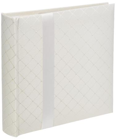 Pioneer DA200FDR Fabric Diamond Ribbon Wedding Photo Album, Holds 200 4x6" Photos, 2 Per Page Color May Vary
