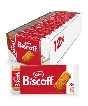 Lotus Biscoff - Caramelized Biscuit Cookies - Bulk box of 12 x 8 shelves of 2 cookies