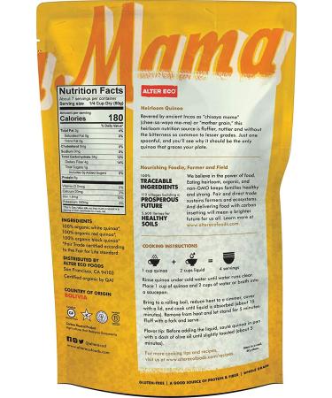 Alter Eco Organic Rainbow Heirloom Quinoa - 12 oz (340 g) - Gluten-Free Superfood - Buy Online on SooperMarket.com