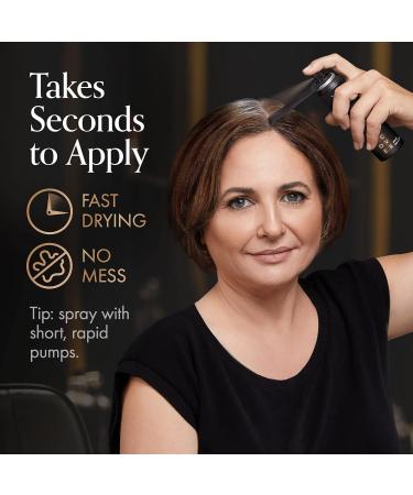 Buy Michel Mercier Hair Root Touch Up Spray - Dark Brown | Fast & Easy Grey Hair Concealer for All | Protects Hairline & Scalp Health - Buy Online on SooperMarket.com