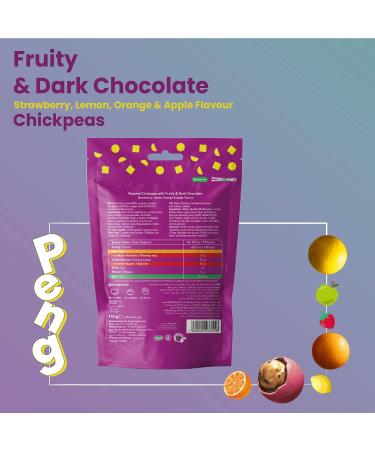 Peng Roasted Chickpeas Snack (110g) - High Protein Plant-Based Fruity Candy Snack - Buy Online on SooperMarket.com
