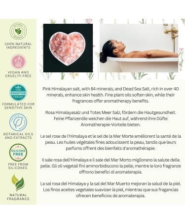 Amor Florum 100% Natural Bathing Salt - Himalayan & Totes Sea Salt with Neroli & Lemon | Detoxify Hydrate & Relax - 400g - Buy Online on SooperMarket.com