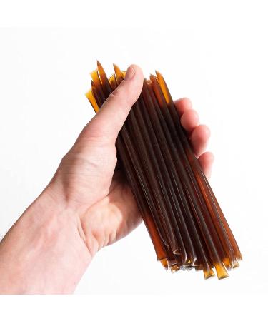 Bees Knees Meyer Lemon Honey Sticks - 50 Wildflower Honey Straws Infused with Citrus | Tea Accessories and Foodie Gifts - Buy Online on SooperMarket.com