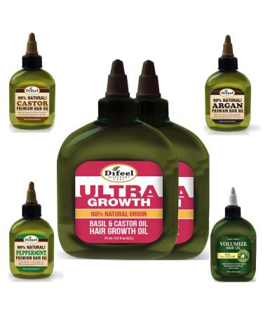 Difeel Ultra Hair Growth 6-Piece Deluxe Hair Oil Gift Set