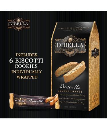 Dibella Almond Orange Biscotti - 6.6 Oz Gourmet Cantuccini Cookies - Buy Online on SooperMarket.com