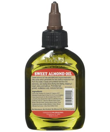 Difeel Premium Natural Sweet Almond Hair Care Oil - 2.5 oz - Buy Online on SooperMarket.com