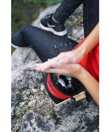 Shop Seven Mountains Boulder Accessories - Black & Red Chalk Bag Set with Bamboo Brush & Chalkball for Ultimate Climbing Safety - Buy Online on SooperMarket.com