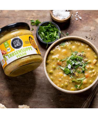 Little Lunch Bio Pea Soup Vegan 6x350g | Healthy Pea Stew No Added Sugar No Artificial Additives - Perfect Meat Alternative for Veganuary - Buy Online on SooperMarket.com