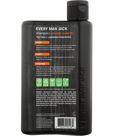 Every Man Jack 2-in-1 Shampoo & Conditioner with Activated Charcoal - 13.5 Fl Oz - Buy Online on SooperMarket.com