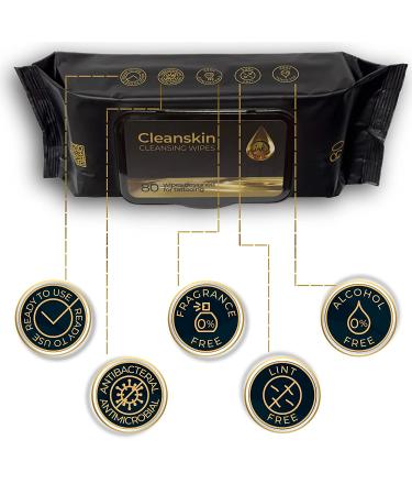 CleanSkin 80-Count Cleansing Tattoo Wipes - All-in-One Green Soap Solution | Alcohol-Free & Fragrance-Free | Ideal for Tattooing, PMU, and Piercings - Buy Online on SooperMarket.com