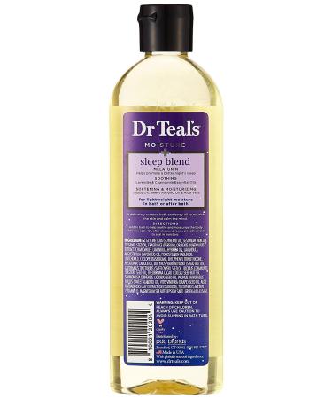 Dr Teal's Melatonin Essential Oil Moisturizing Bath & Body Oil 8.8oz - Deeply Hydrating Formula - Buy Online on SooperMarket.com