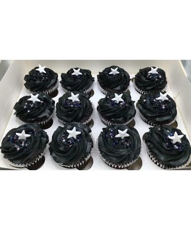 Galaxy Stars Metallic Edible Shimmer Glitter - .15 oz Jar for Black or Navy Frosting - Buy Online on SooperMarket.com