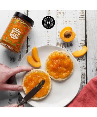 GOOD GOOD Sweet Apricot Jam - Keto Friendly - Low Calorie and No Added Sugars - Vegan - Gluten Free - Preserves - 330g x 2 - Buy Online on SooperMarket.com