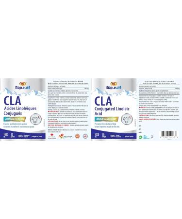 MapleLife Nutrition CLA Conjugated Linoleic Acid 1000 mg Promote Reduction of Body Fat Improve Muscle-to-Fat Ratio - Weight Management Metabolism Support Body Composition Antioxidant Maintain Overall Health 90 Softgels - Buy Online on SooperMarket.com