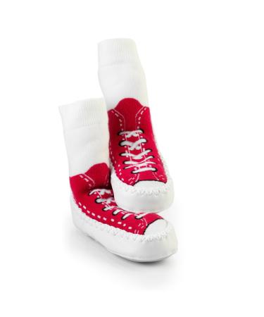 Mocc Ons Sneaker - 12-18 Months Red 12-18 Months Sneaker Red
