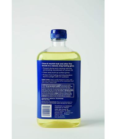 Guardsman Revitalizing Lemon Oil for Wood Furniture - 16 oz | UV Protection, Cleans, Restores & Protects - 461700 - Buy Online on SooperMarket.com