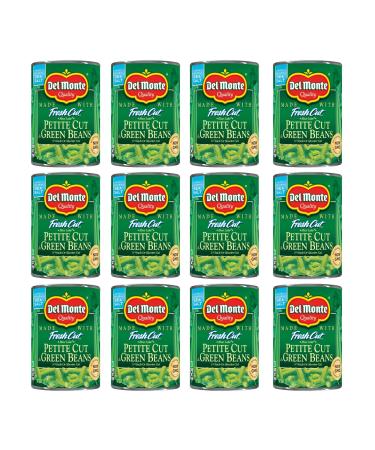Del Monte Petite Cut Green Beans, 14.5 Oz, (Pack Of 12) 14.5 Ounce (Pack of 12)