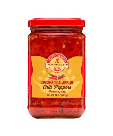 Crushed Calabrian Chili Pepper, Paste / Spread / Sauce, Hot, Savory, Delicious, TuttoCalabria,10 oz, (285g)