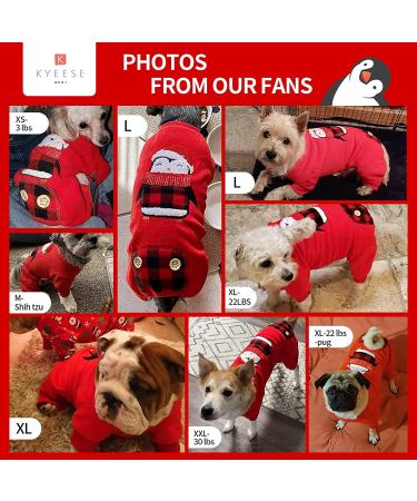 KYEESE Xmas Holiday Dog Pajamas - Soft Velvet Pjs for Small Medium Dogs - Penguin Design - Buy Online on SooperMarket.com