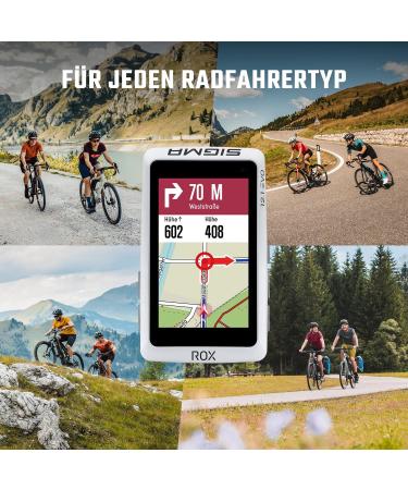 Buy Sigma ROX 12.1 EVO Basic Set - White Bicycle Navigation System | Bluetooth GPS GLONASS | International Shipping Available - Buy Online on SooperMarket.com