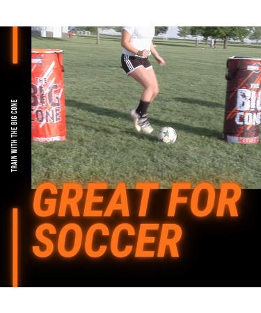 HoopsKing Big Cone Sports Training Cone for Basketball, Soccer, Football & Lacrosse - Black - Buy Online on SooperMarket.com