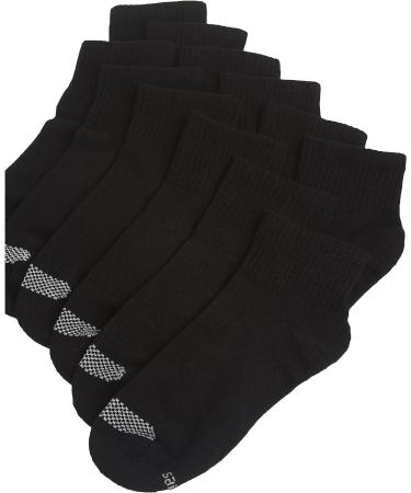 Hanes Women's Cool Comfort Toe Support Ankle Socks 6-Pack, Size 8-12, Black/White Vent - Buy Online on SooperMarket.com