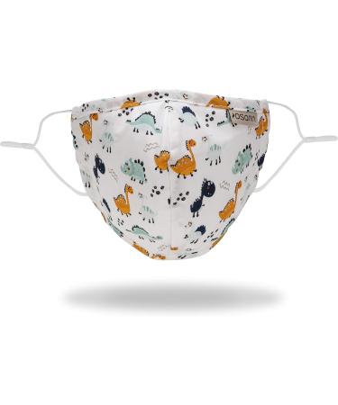 Osann Kids Face Mask - Pack of 2 with 5 Filters | Cute Dino Design for Safe & Comfortable Wear - Buy Online on SooperMarket.com